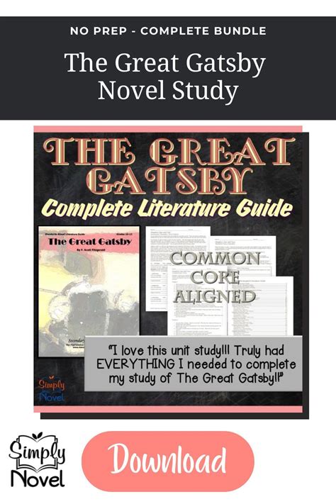 The Great Gatsby A Novel Study Guide Elements of Literature Doc