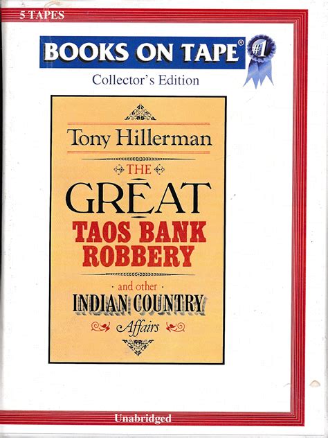 The Great Taos Bank Robbery by Tony Hillerman Unabridged Cassette Audiobook PDF