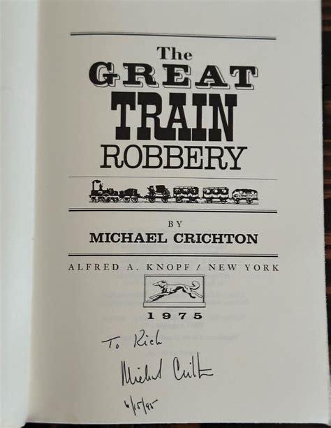 The Great Train Robbery SIGNED 1st Edition PDF