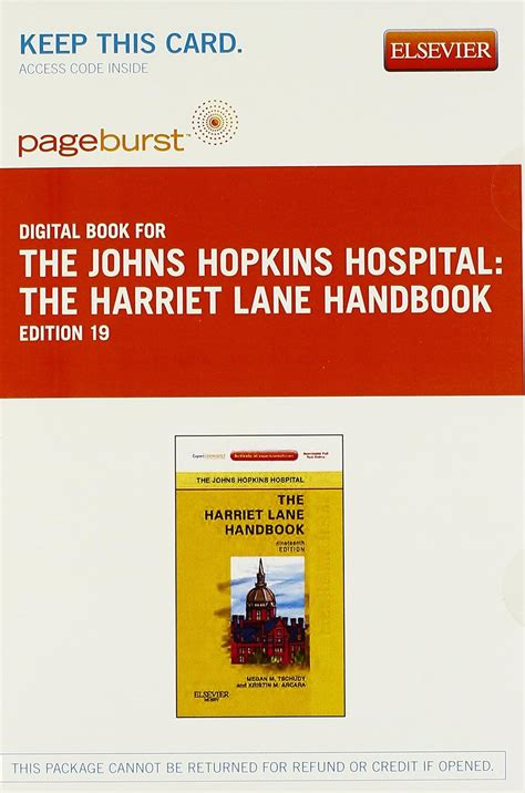 The Harriet Lane Handbook Elsevier eBook on VitalSource Retail Access Card Mobile Medicine Series 18e Reader