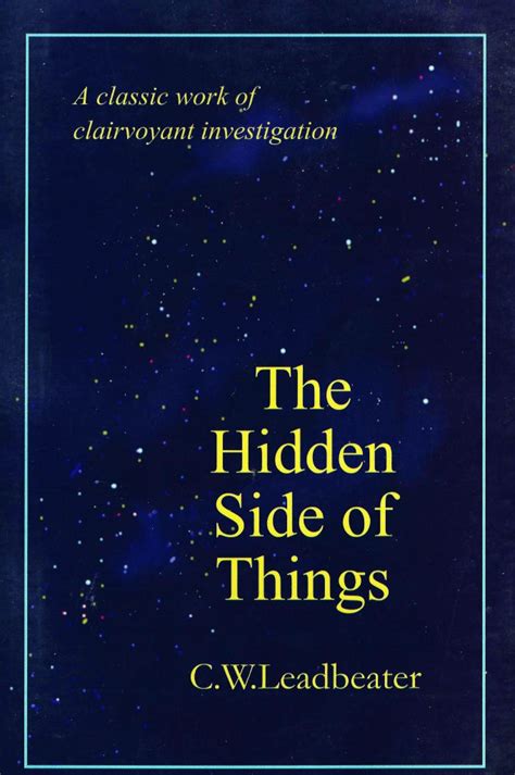 The Hidden Side of Things 1st Reprint Kindle Editon