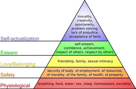 The Hierarchy of Needs: