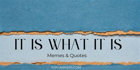 The History and Evolution of the "It Is What It Is" Meme