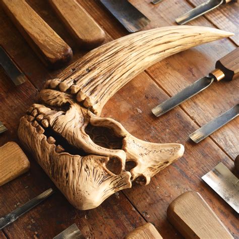 The History and Symbolism of Skull Wood Carvings