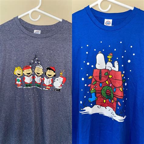 The History of Peanuts Christmas Tee Shirts