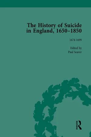 The History of Suicide in England 1650-1850 PDF