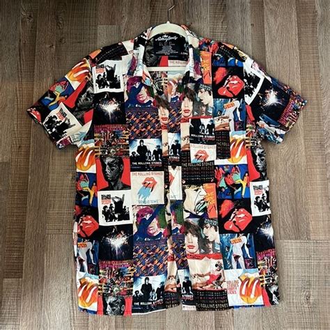 The History of the Rolling Stones Button Shirt