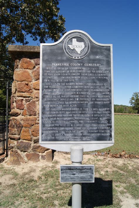 The History of the Tennessee Colony, Texas