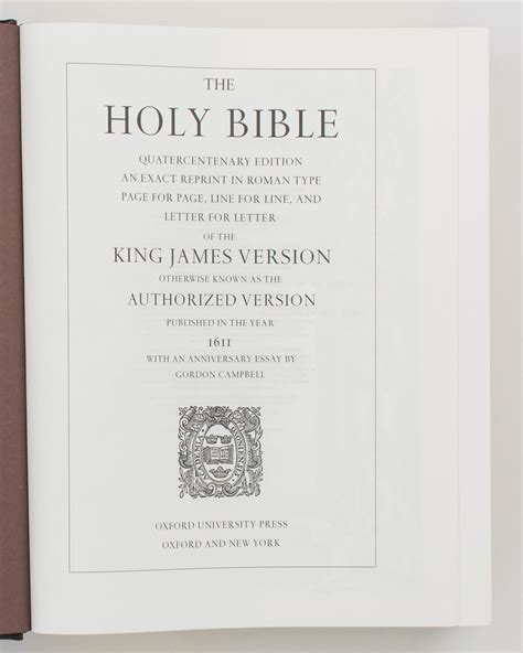 The Holy Bible King James Version Quatercentenary Edition Kindle Editon