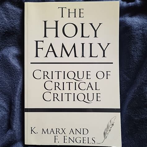 The Holy Family or Critique of Critical Critique Classic Reprint Kindle Editon