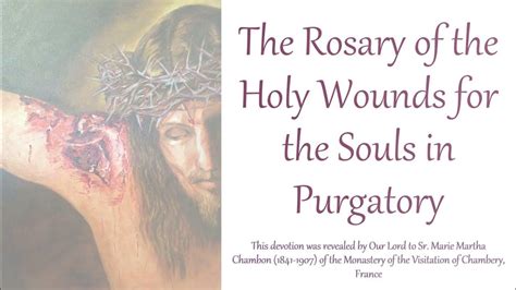 The Holy Wounds Chaplet: A Guide to Healing and Renewal