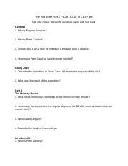 The Hot Zone Questions And Answers Part 3 Doc