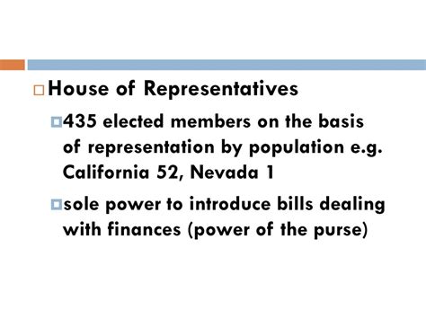 The House of Representatives: Power of the Purse in a Sea of 435