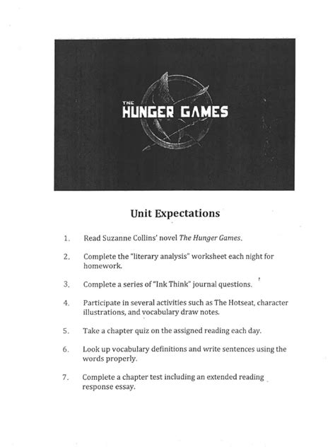 The Hunger Games Packet Answers PDF