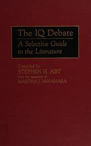 The IQ Debate A Selective Guide to the Literature Epub