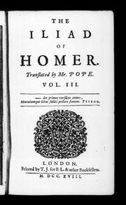 The Iliad of Homer Translated by Mr Pope Volume V PDF