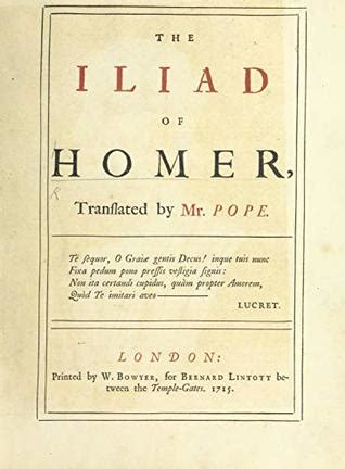 The Iliad of Homer translated by Mr Pope volI PDF