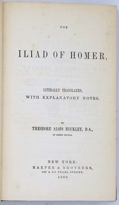 The Iliad of Homer with notes by Rev Theodore Alois Buckley Flaxman s Designs PDF