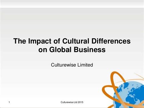 The Impact of Cross-Cultural Differences on Global Business