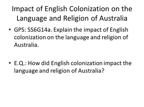 The Impact of English Colonization on the Saq Language