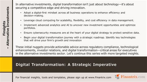 The Imperative of Digital Transformation: