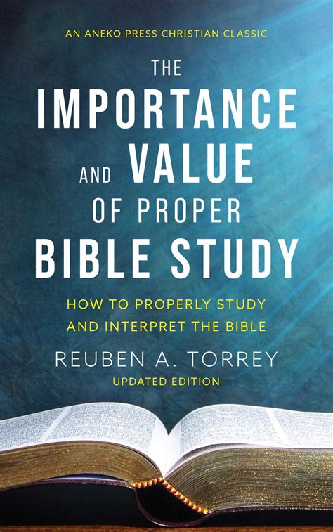 The Importance and Value of Proper Bible Study Epub