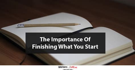 The Importance of Finishing All Your Subjects