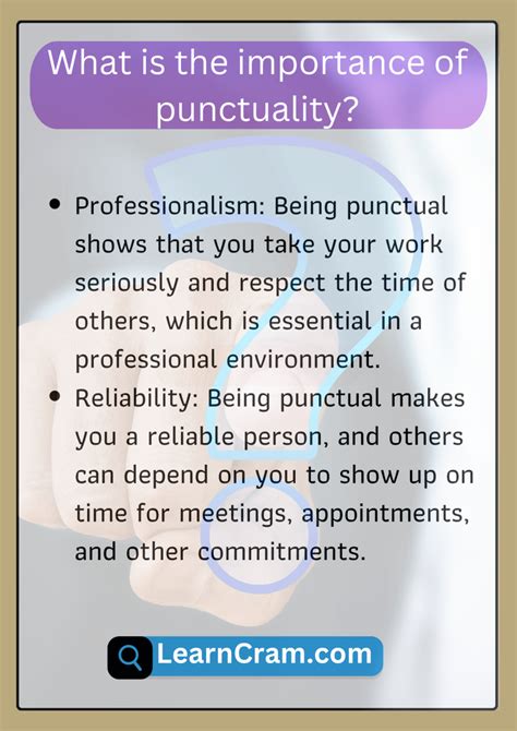 The Importance of Punctuality