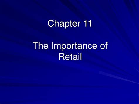 The Importance of Retail Stocking