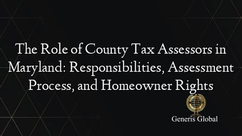 The Importance of Tax Assessors