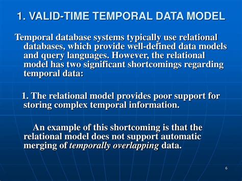 The Importance of Temporal Data