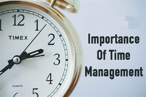 The Importance of Time Management