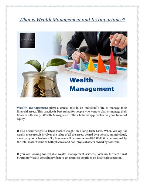 The Importance of Wealth Management