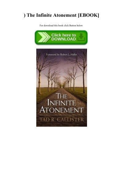 The Infinite Atonement Ebook Reader