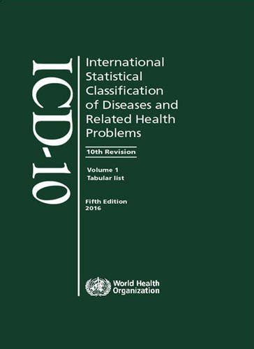 The International Classification of Diseases, 10th Revision (ICD-10)