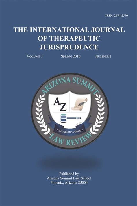 The International Journal of Therapeutic Jurisprudence Volume 1 Reader