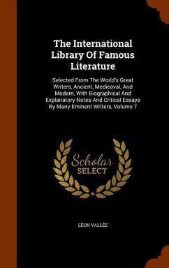 The International Library of Famous Literature Selected from the World's Great Writers Epub