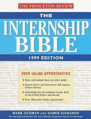 The Internship Bible 1999 Edition Kindle Editon