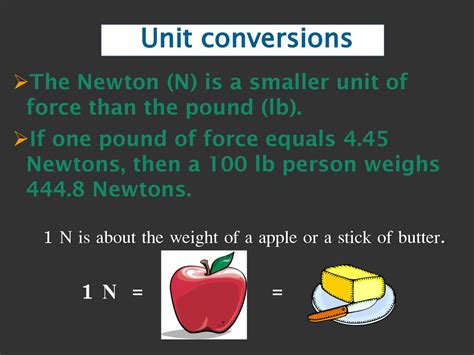 The Interplay of Newtons and Pounds