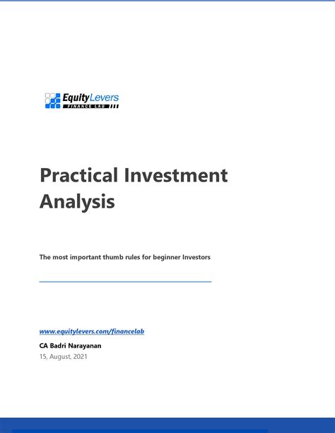 The Investment Answer Pdf Version Reader