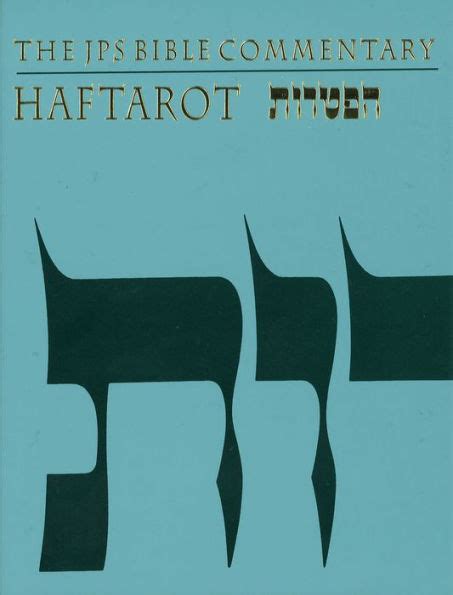 The JPS Bible Commentary Haftarot English and Hebrew Edition Doc