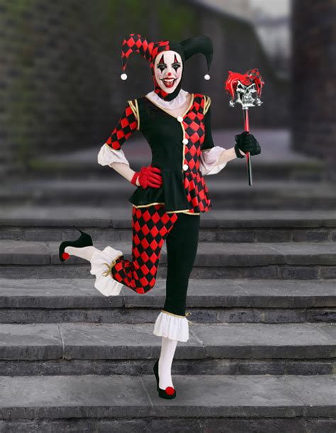 The Jester's Jest: Harley's Signature Outfit