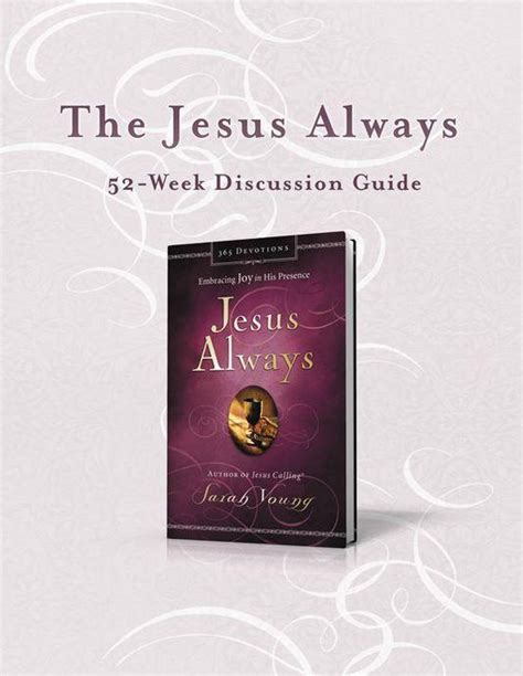 The Jesus Always 52-Week Discussion Guide Jesus Calling PDF