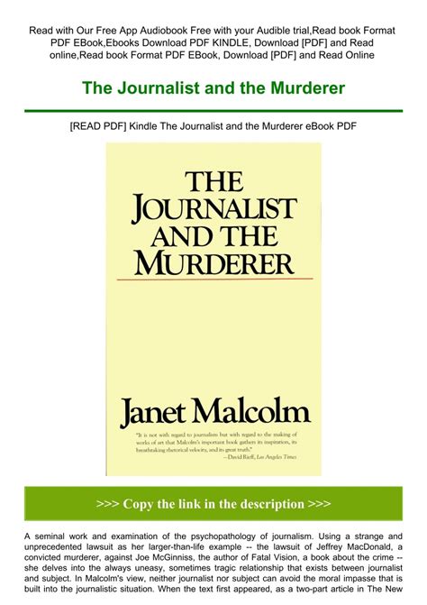 The Journalist and the Murderer Ebook Epub