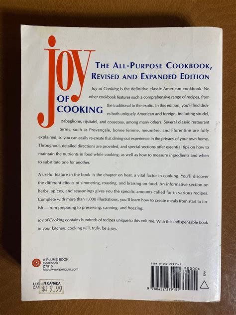 The Joy of Cooking Single-Volume Edition Plume Reader