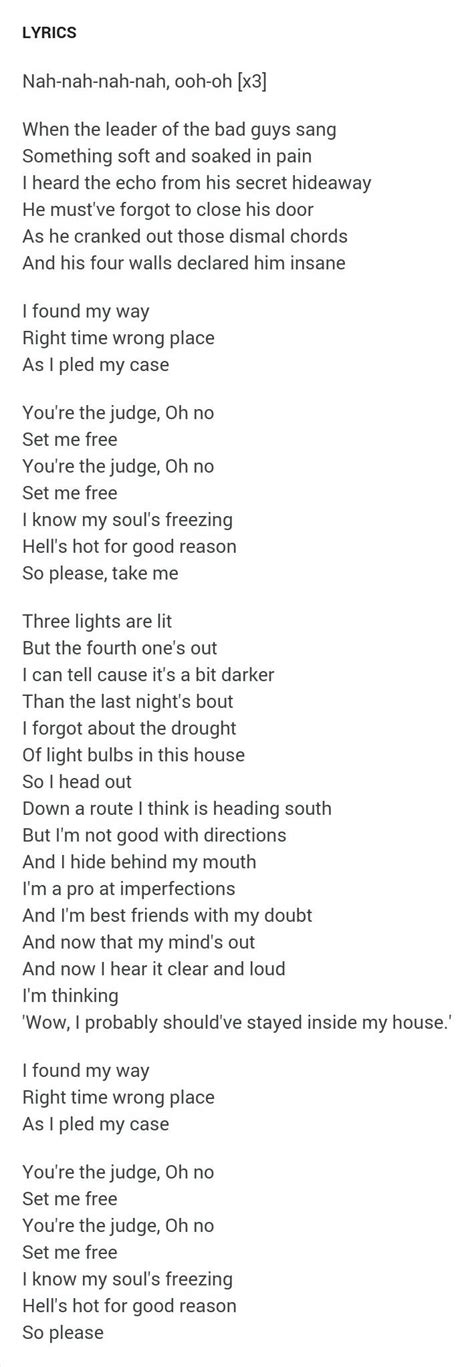 The Judge, Twenty One Pilots: A Lyrical Analysis