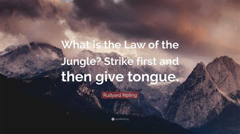 The Jungle Book “What is the Law of the Jungle Strike first and then give tongue Kindle Editon