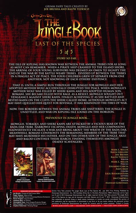 The Jungle Book Last of the Species Issues 5 Book Series PDF
