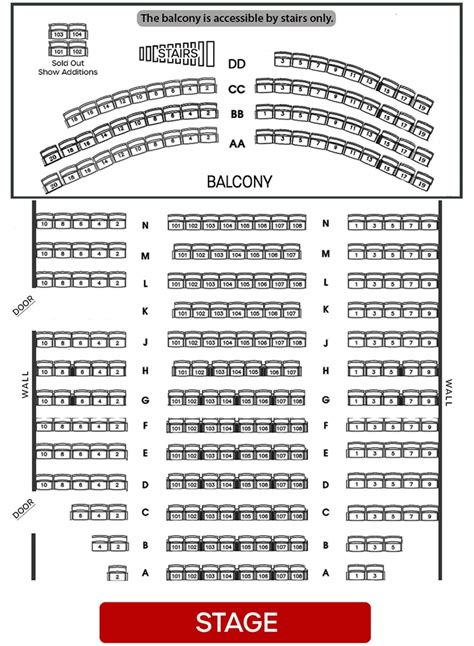 The Kate Seating Chart