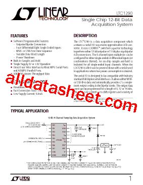 The LTC1290CCN#PBF: A Comprehensive Guide to High-Accuracy 12-Bit ADC with Enhanced Features